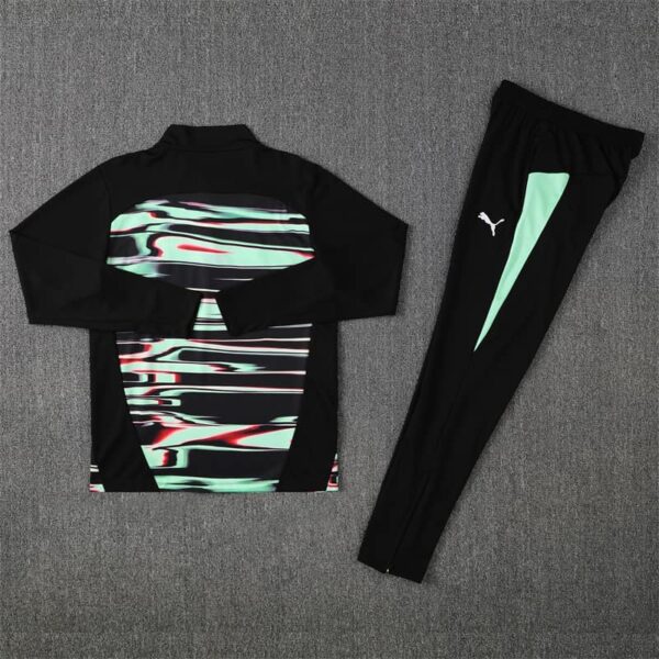 Portugal 2025-26 Green Black (Camo Edition) Half Zip Long Sleeve Training Kit - Image 4