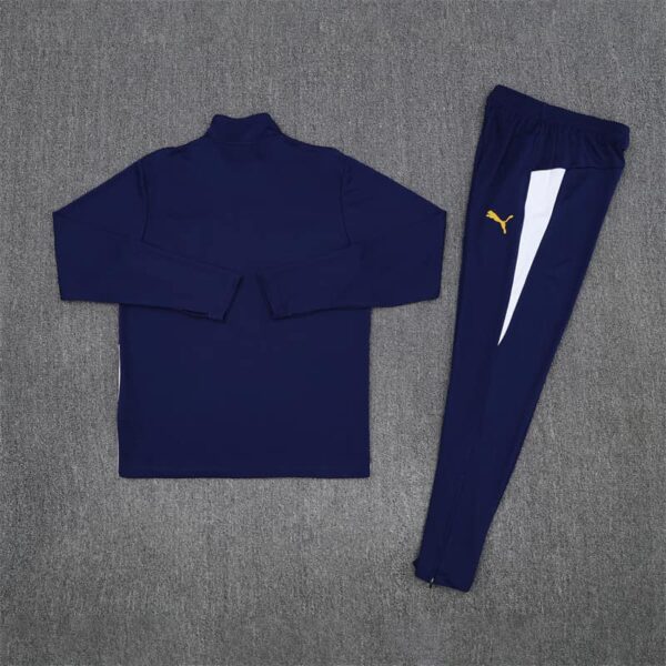 Portugal 2025-26 Royal Blue Half Zip Long Sleeve Training Kit - Image 4