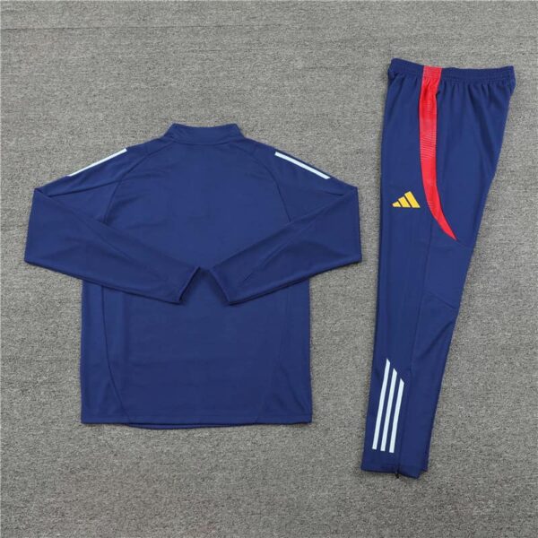 Spain 2024-25 Royal Blue Half Zip Long Sleeve Training Kit - Image 4