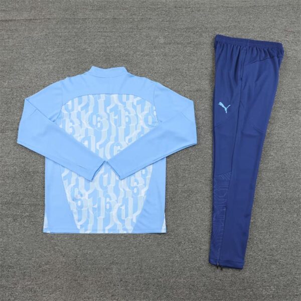 Manchester City 2024-25 Light Blue (Camo Edition) Half Zip Long Sleeve Training Kit - Image 4