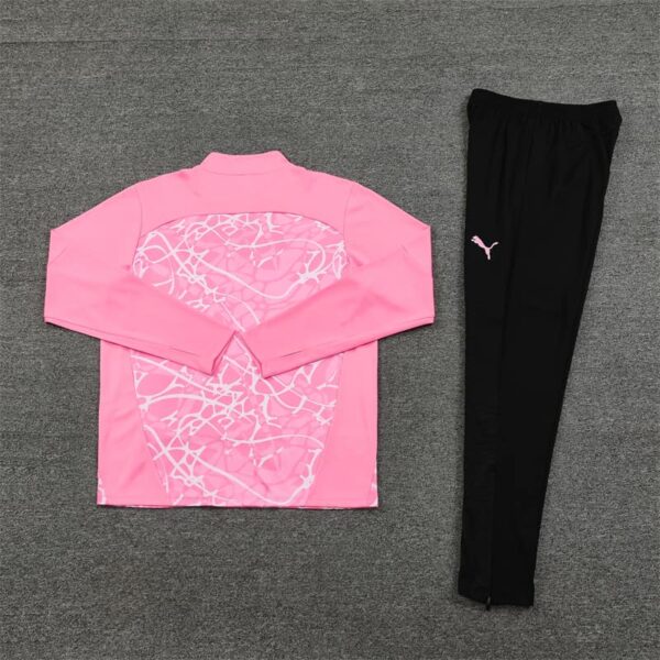 Manchester City 2024-25 Pink (Camo Edition) Half Zip Long Sleeve Training Kit - Image 4