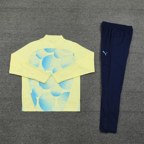 Manchester City 2024-25 Light Yellow (Camo Edition) Half Zip Long Sleeve Training Kit - Image 4