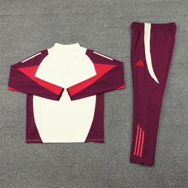 Bayern Munich 2024-25 White Half Zip Long Sleeve Training Kit - Image 4