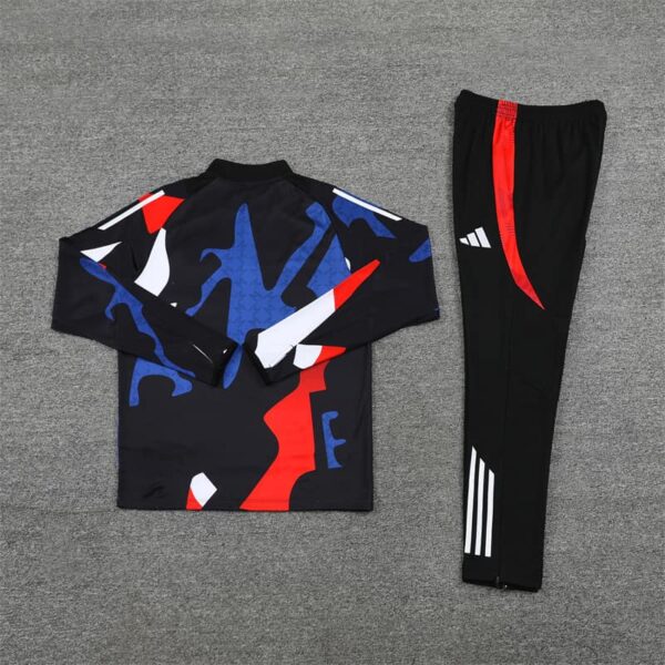 Manchester United 2024-25 Black (Camo Edition) Half Zip Long Sleeve Training Kit - Image 4