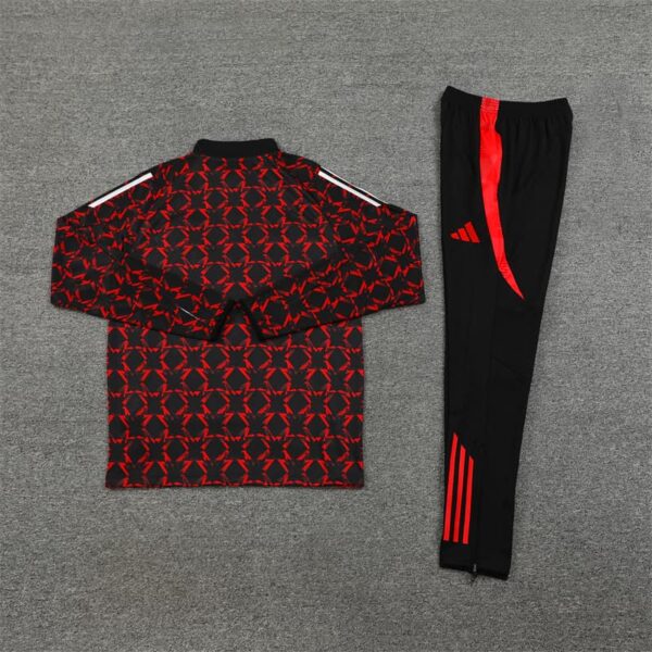 Manchester United 2024-25 Red Black (Camo Edition) Half Zip Long Sleeve Training Kit - Image 4