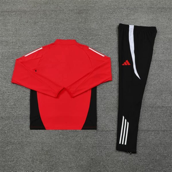 Manchester United 2024-25 Red Half Zip Long Sleeve Training Kit - Image 4