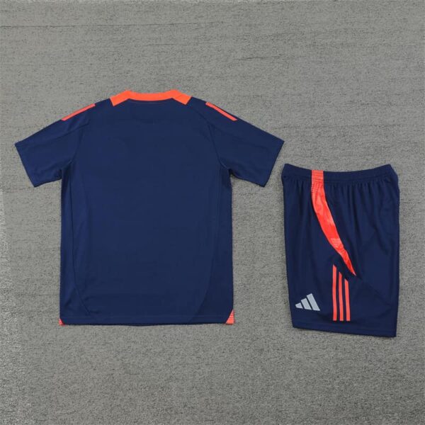 Manchester United 2024-25 Royal Blue Short Sleeve Training Kit - Image 4