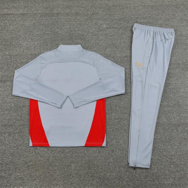 AC Milan 2024-25 Grey Half Zip Long Sleeve Training Kit - Image 4