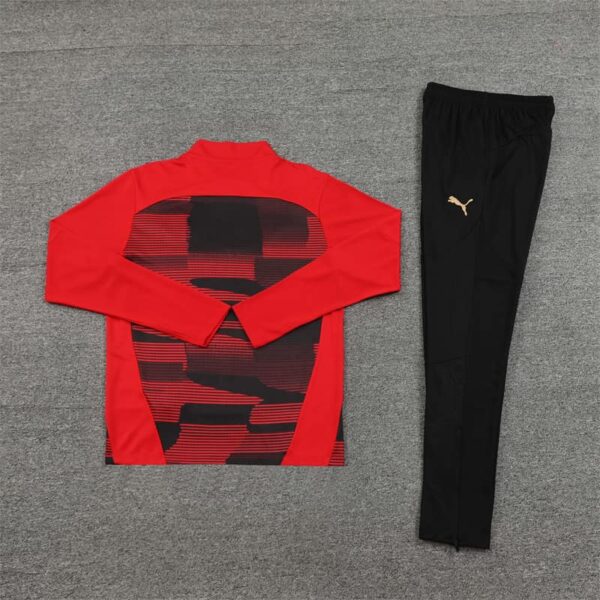 AC Milan 2024-25 Red (Camo Edition) Half Zip Long Sleeve Training Kit - Image 4