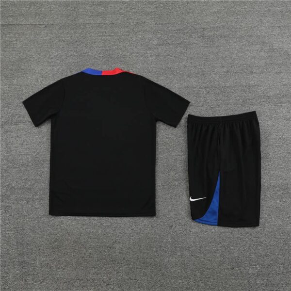 Barcelona 2024-25 Black Short Sleeve Training Kit - Image 4