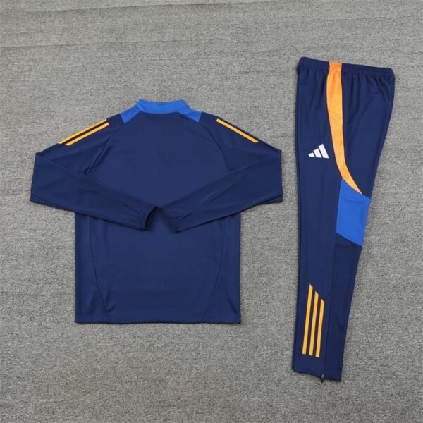 Juventus 2024-25 Royal Blue Half Zip Long Sleeve Training Kit - Image 4