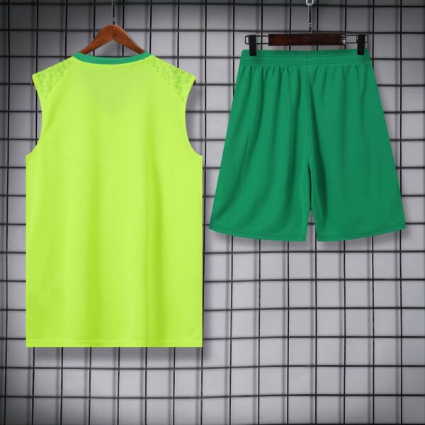 Palmeiras 2024-25 Neon Yellow Vest Training Kit - Image 4