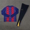 Barcelona 2024-25 Red Blue (Camo Edition) Half Zip Long Sleeve Training Kit - Image 4