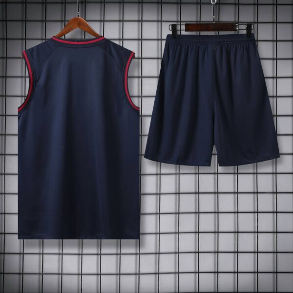 Barcelona 2024-25 Navy Paisley Vest Training Kit - Image 4