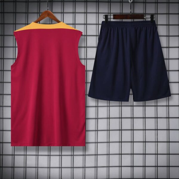 Barcelona 2024-25 Red and Yellow Vest Training Kit - Image 4