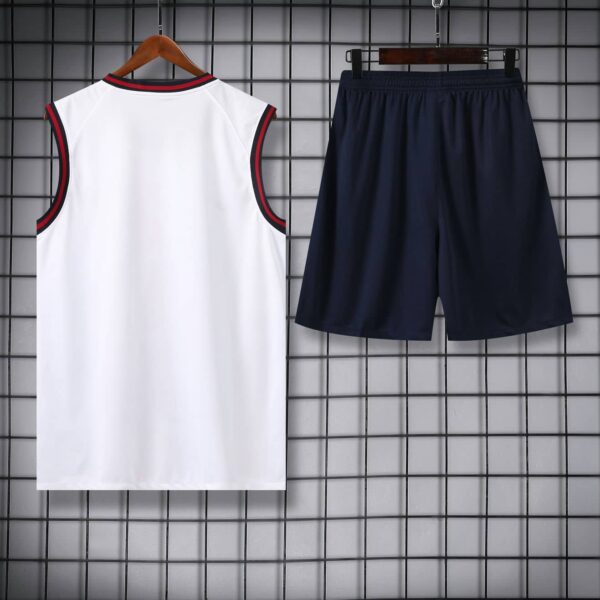Barcelona 2024-25 White Paisley Vest Training Kit - Image 4