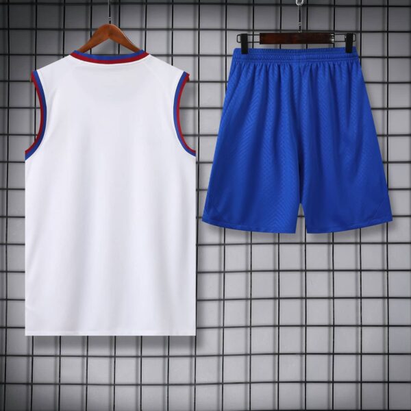 Barcelona 2024-25 White with Blue and Red Gradient Vest Training Kit - Image 4