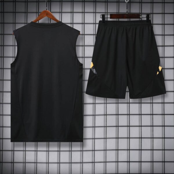 Real Madrid 2024-25 Black Yellow Vest Training Kit - Image 4