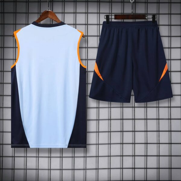 Real Madrid 2024-25 Light Blue Vest Training Kit - Image 4