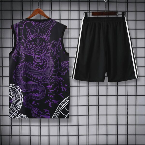 Real Madrid 2024-25 Purple Dragon Vest Training Kit - Image 4