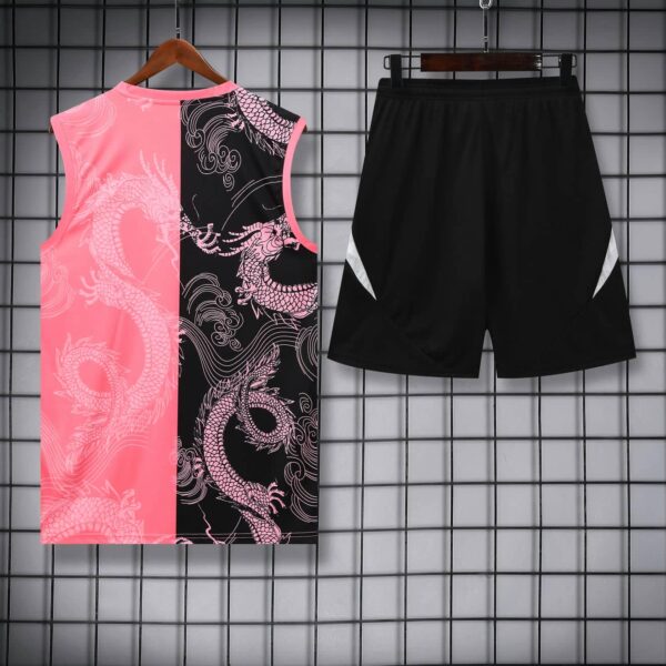 Real Madrid 2025-26 Pink Dragon Vest Training Kit - Image 4