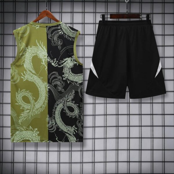 Real Madrid 2025-26 Green Dragon Vest Training Kit - Image 4