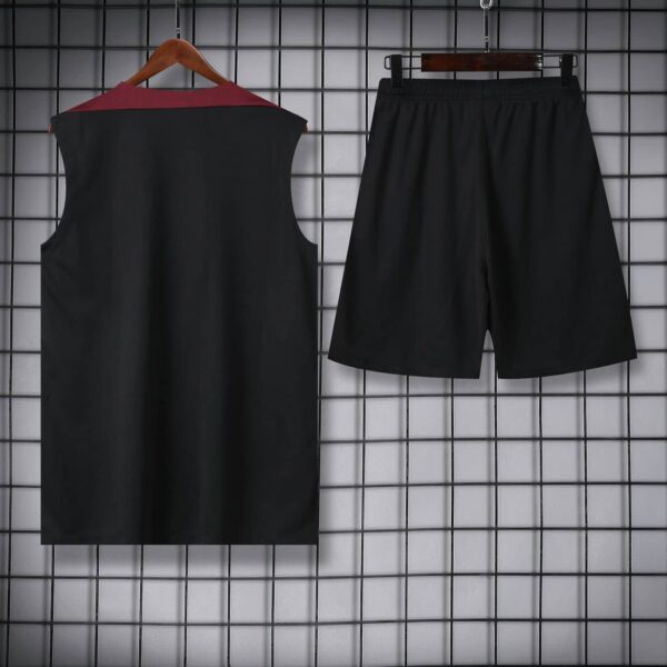 PSG 2024-25 Black Burgundy Vest Training Kit - Image 4