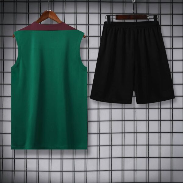 PSG 2024-25 Green Burgundy Vest Training Kit - Image 4