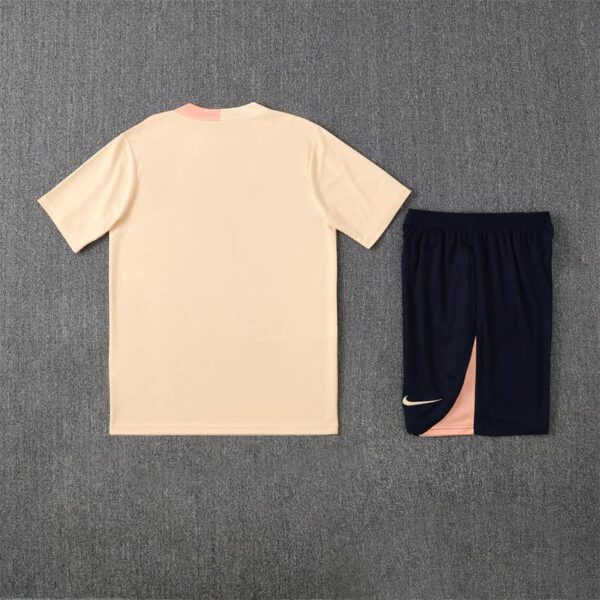 Barcelona 2025-26 Beige Short Sleeve Training Kit - Image 4