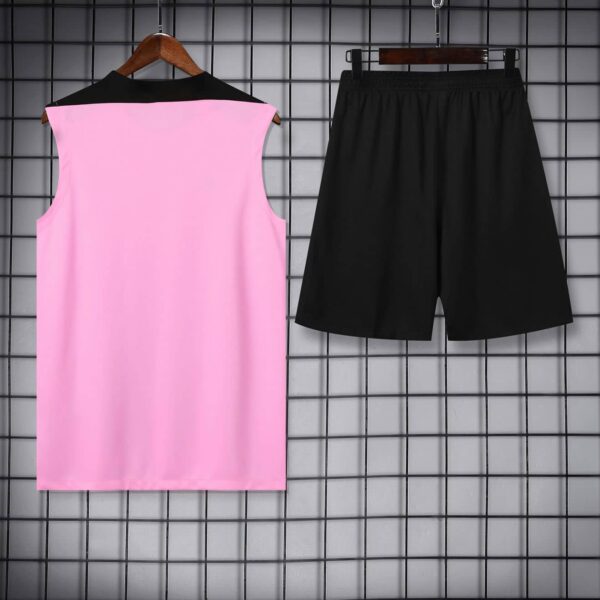PSG Jordan 2024-25 Pink Black Vest Training Kit - Image 4