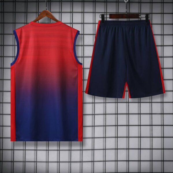 PSG Jordan 2024-25 Red Navy (Gradient Edition) Vest Training Kit - Image 4