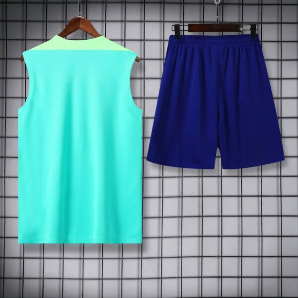 Brazil 2024-25 Cyan and Blue Vest Training Kit - Image 4