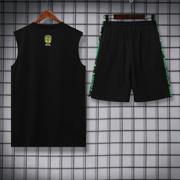 Brazil 2025-26 Green Jesus Graphic Vest Training Kit - Image 4
