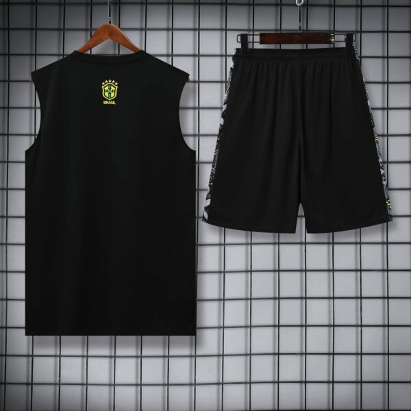 Brazil 2025-26 Grey Jesus Graphic Vest Training Kit - Image 4