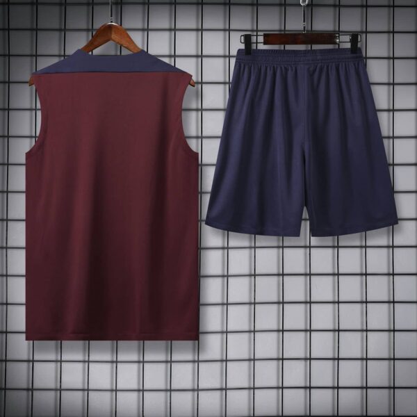 England 2024-25 Maroon Navy Vest Training Kit - Image 4