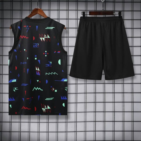 Portugal 2024-25 Abstract Black Vest Training Kit - Image 4