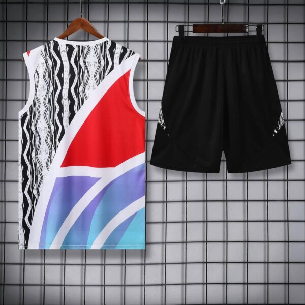 Arsenal 2025-26 Red Blue White (Pattern Edition) Vest Training Kit - Image 4