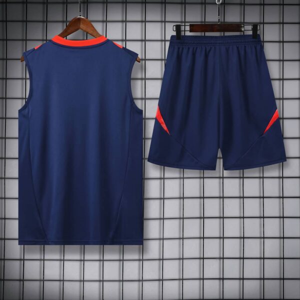 Manchester United 2024-25 Navy Red Vest Training Kit - Image 4