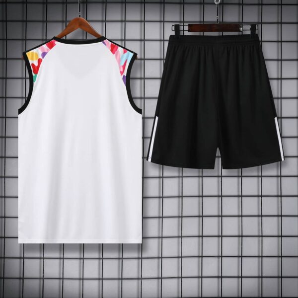Manchester United 2024-25 White Rainbow Vest Training Kit - Image 4