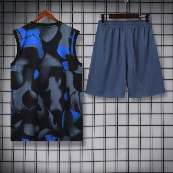 Inter Milan 2024-25 Black and Blue Camouflage Vest Training Kit - Image 4