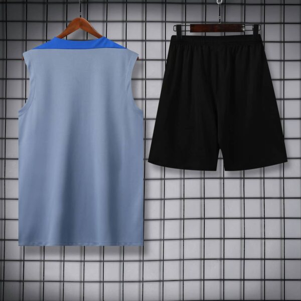 Inter Milan 2024-25 Grey and Blue Vest Training Kit - Image 4
