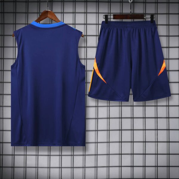 Juventus 2024-25 Navy Orange Vest Training Kit - Image 4