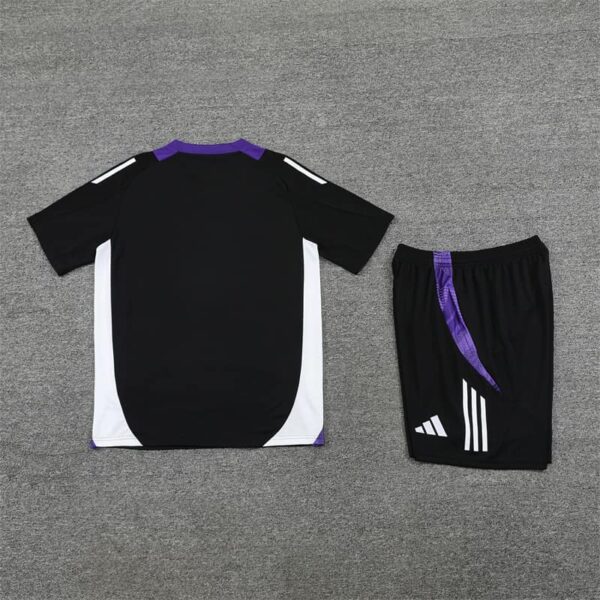 Real Madrid 2024-25 Black Purple Short Sleeve Training Kit - Image 4