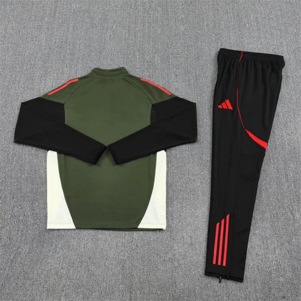 Bayern Munich 2025-26 Green Half Zip Long Sleeve Training Kit - Image 4