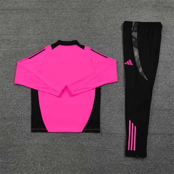 Real Madrid 2024-25 Rose Red Half Zip Long Sleeve Training Kit - Image 4