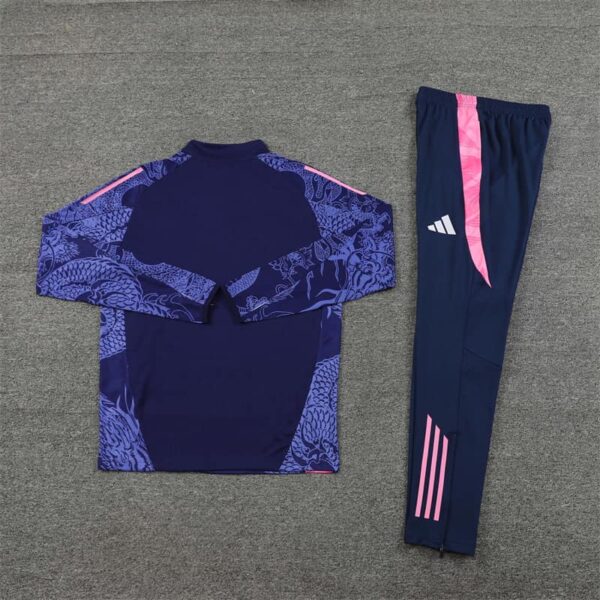 Real Madrid 2024-25 Royal Blue Dragon Half Zip Long Sleeve Training Kit - Image 4