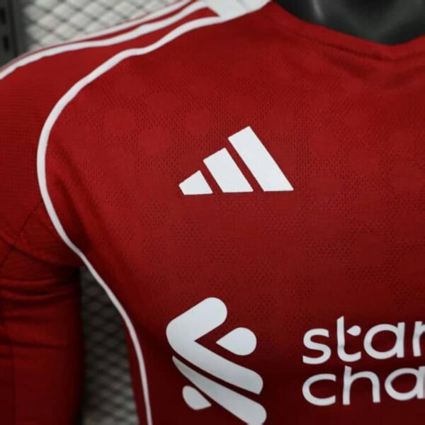 Liverpool 2025-26 Home Long Sleeve Jersey Player Version - Image 4