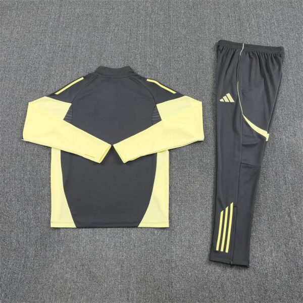 Real Madrid 2025-26 Dark Grey Half Zip Long Sleeve Training Kit - Image 4