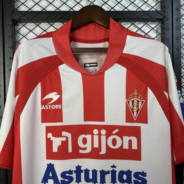 Sporting Gijon 2008-09 Home Retro Jersey - Image 4