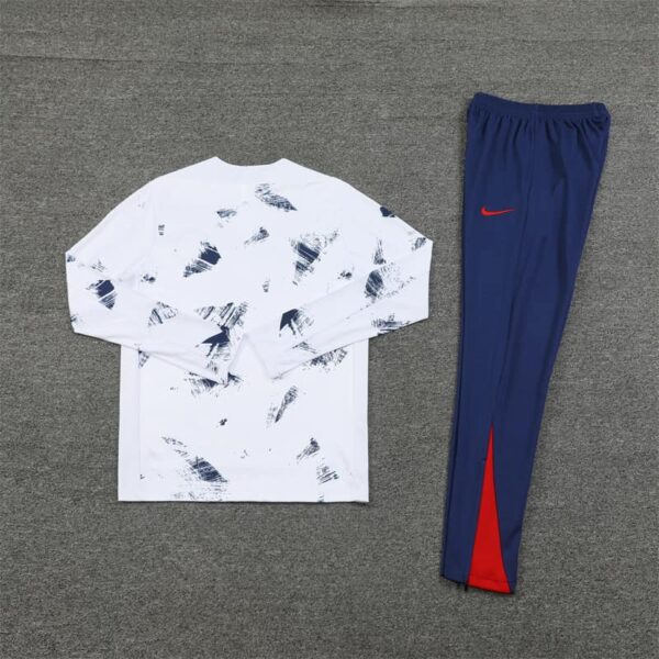 PSG 2024-25 White (Camo Edition) Half Zip Long Sleeve Training Kit - Image 4